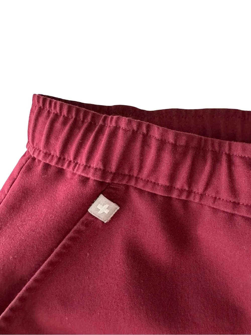 FIGS Men's Technical Collection Jogger Scrub Pants Burgundy Medium Short M/S